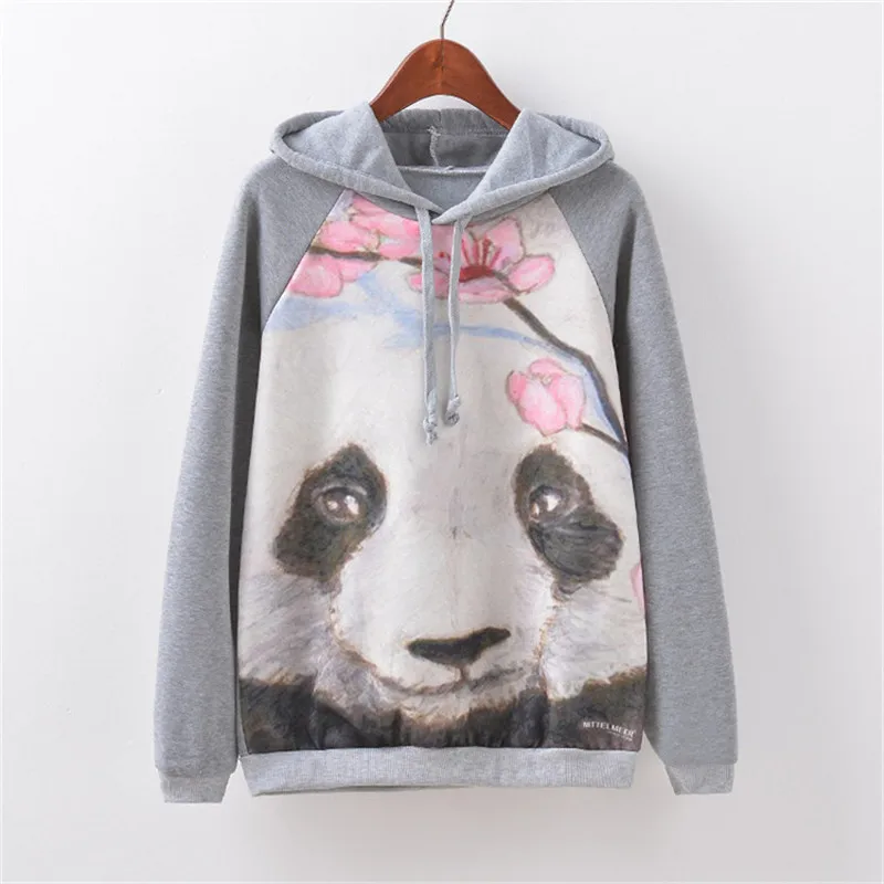 Женская толстовка с капюшоном Artguy длинным рукавом и принтом в виде совы кота