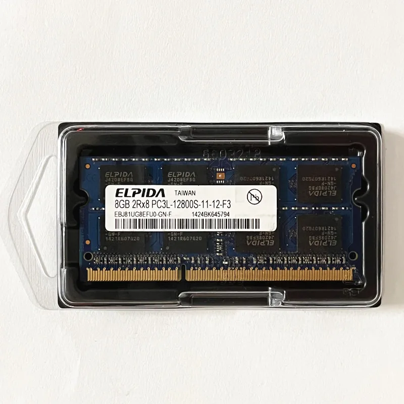 elpida ddr3 rams 8gb 1600mhz laptop memory ddr3 8gb 2rx8 pc3l 12800s 11 sodimm 204pin 1 35v free global shipping