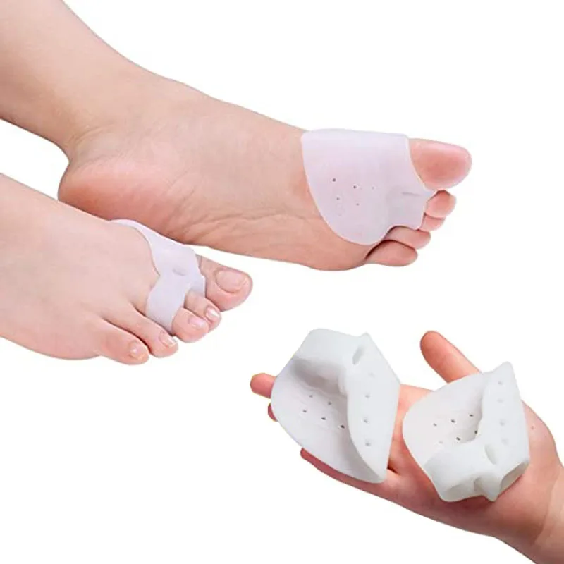 

2pcs Silicone Toe Spreader Protection Pad Bunion Corrector Overlapping Toe Hallux Valgus Straightener Foot Care Pedicure Tool