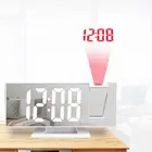 Светодиодный Будильник с цифровой проекцией, настольный электронный будильник с проекцией, термометром, проектором времени