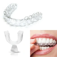 2pcs silicone orthodontic braces dental teeth whiten braces bleaching molding trays custom moldable thermoform teeth corrector