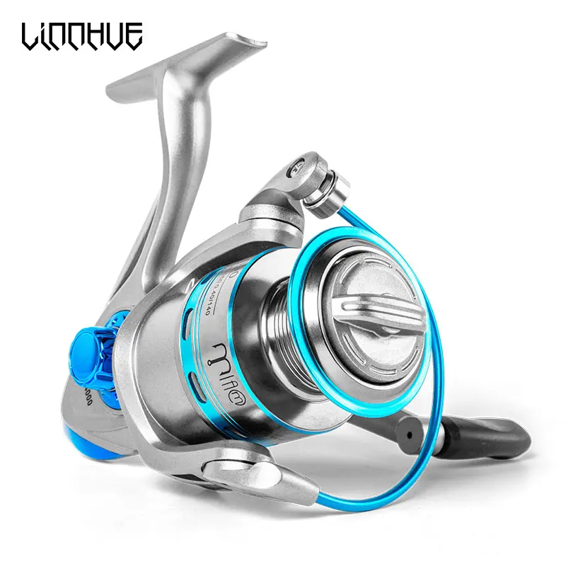 

LINNHUE Fishing Reel FJ1000-7000 Spinning Reel CNC Handle Metal/EVA Grip 8Kg Drag Saltwater Reel Fishing Carp Reel Pesca
