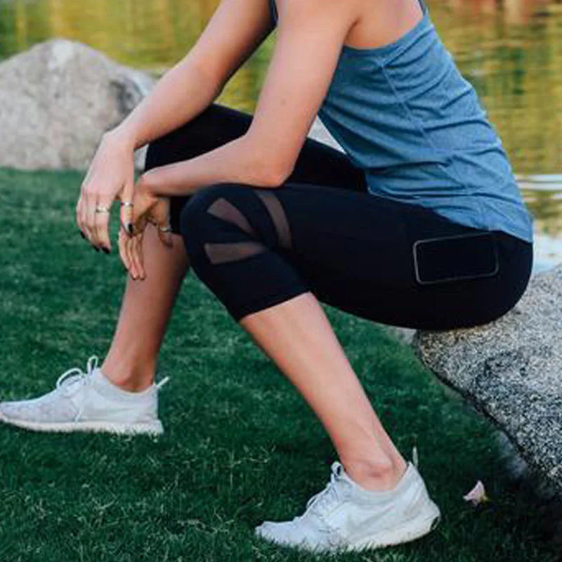 

Fashion Women' S Casual Stretchy Close-Fitting YOGA Sport Gym Pants Leggings Summer Pencil Pants Knee Length Trousers exercise