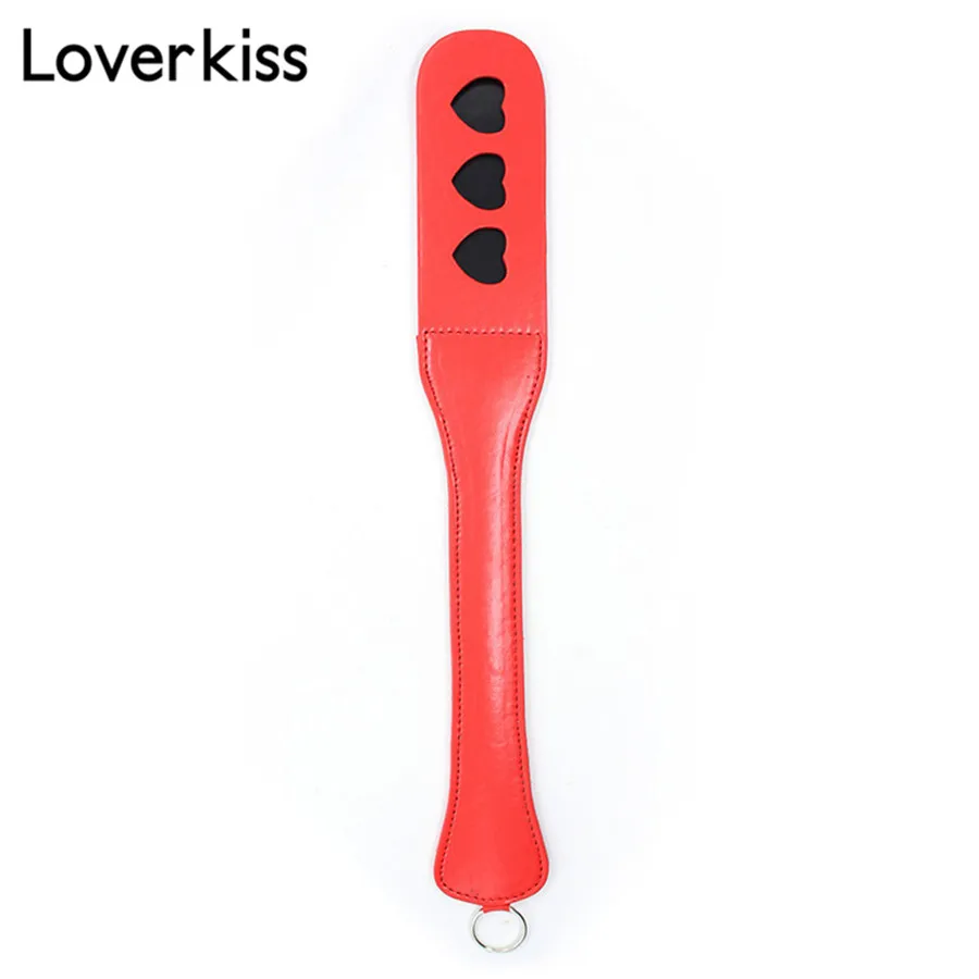 Loverkiss 30 см искусственная кожа БДСМ шлепка блестящее весло двухслойные флиртовые