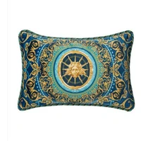 velvet cushion cover 2pcspack europe luxury gold pillow case aged greek roman god apollo antique ancient beam home decoration