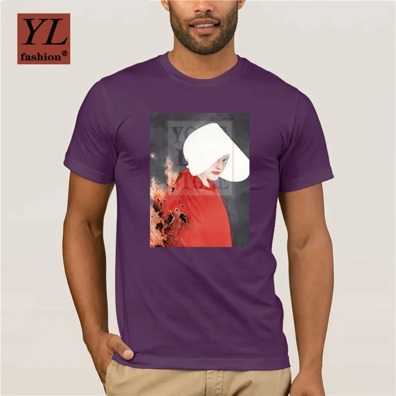 

Fashion The Handmaid S Tale T Shirt Elisabeth Moss casual o-neck loose summer T shirt for men