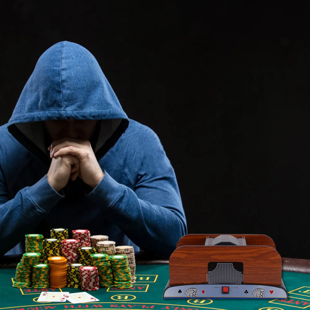 

1Pc Board Game Poker Electric Automatic Shuffler Perfect Without Battery for Bridge Poker Sized With