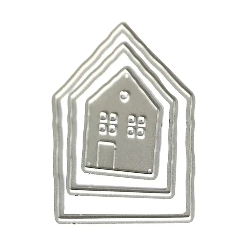 

2021 New Houses Metal Cutting Dies Stencil Scrapbooking DIY Album Stamp Paper Card Emboss