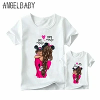 matching family outfits super mom and daughter print boys girls t shirt