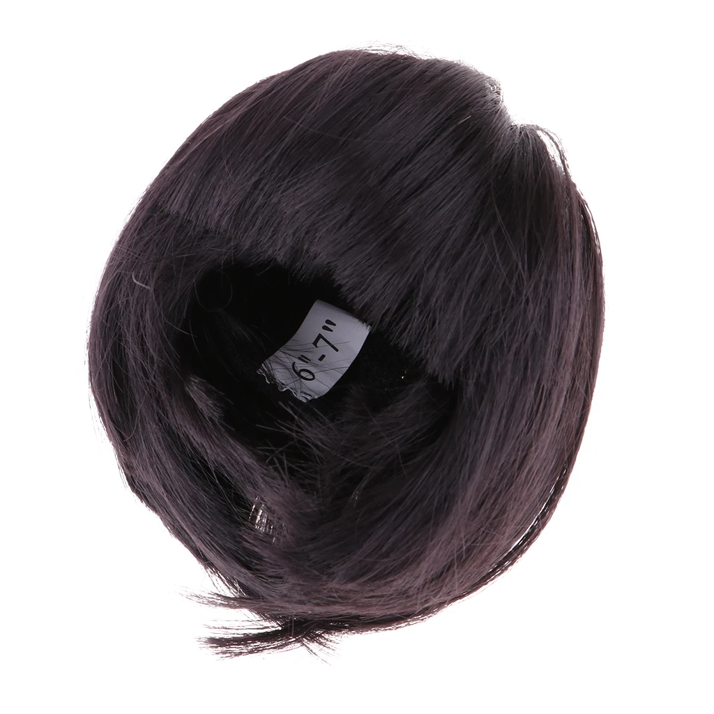 

Fashion Doll DIY Short Straight Hairpiece for 1/6 Dolls Making One
