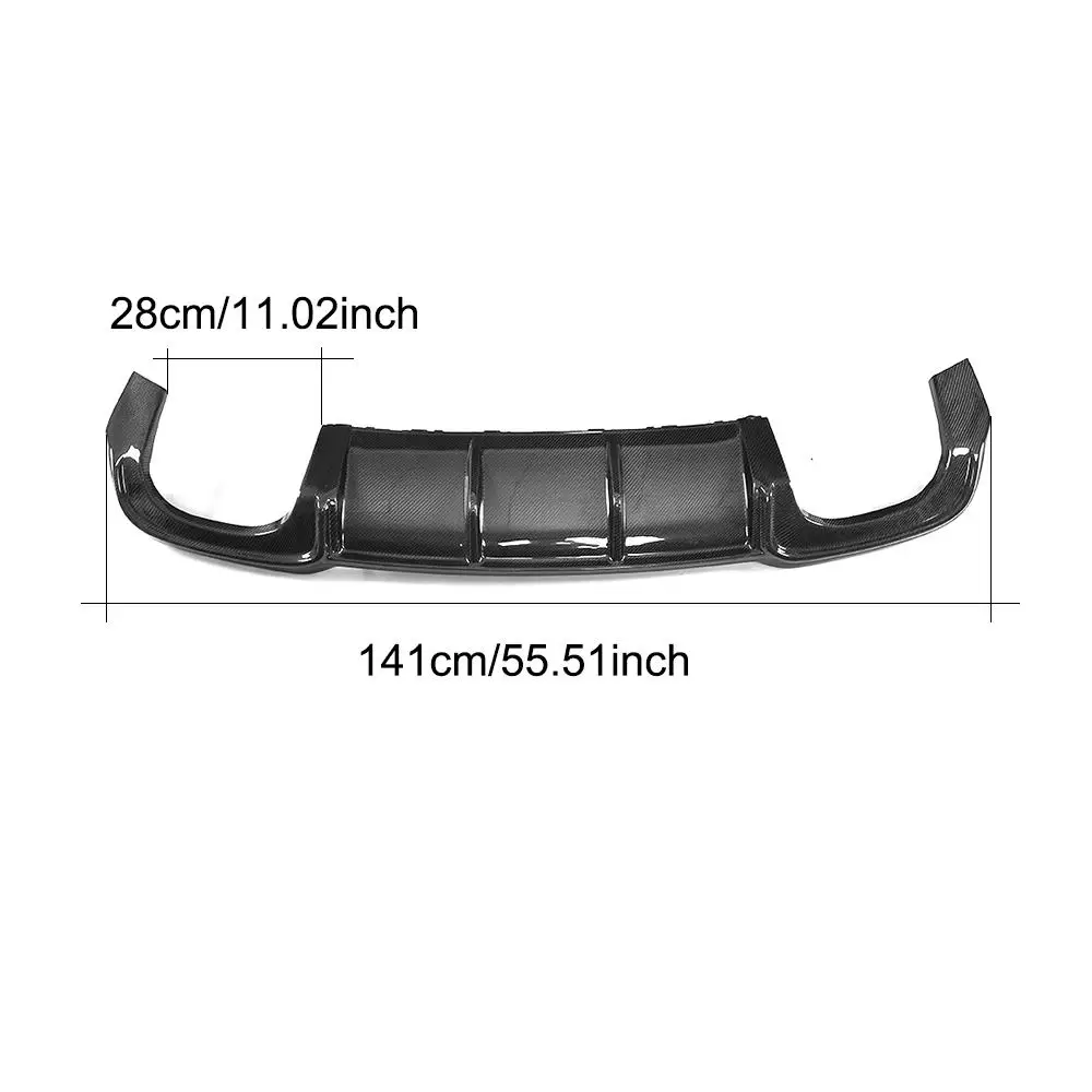 

Carbon Fiber Rear Bumper Diffuser Lip Spoiler for Audi A3 Sline S3 Sedan 2017 2018 Car Rear Bumper Diffuser Lip Spoiler FRP