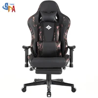 2021 large size gaming chair with widened seat and high backrest cadeira gamer with footrest 2d adjustable armrest best gift