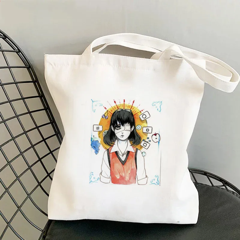 

Японские сумки Kakegurui Манга Аниме Харадзюку сумки на плечо повседневные сумки для покупок для девочек женская элегантная Холщовая Сумка