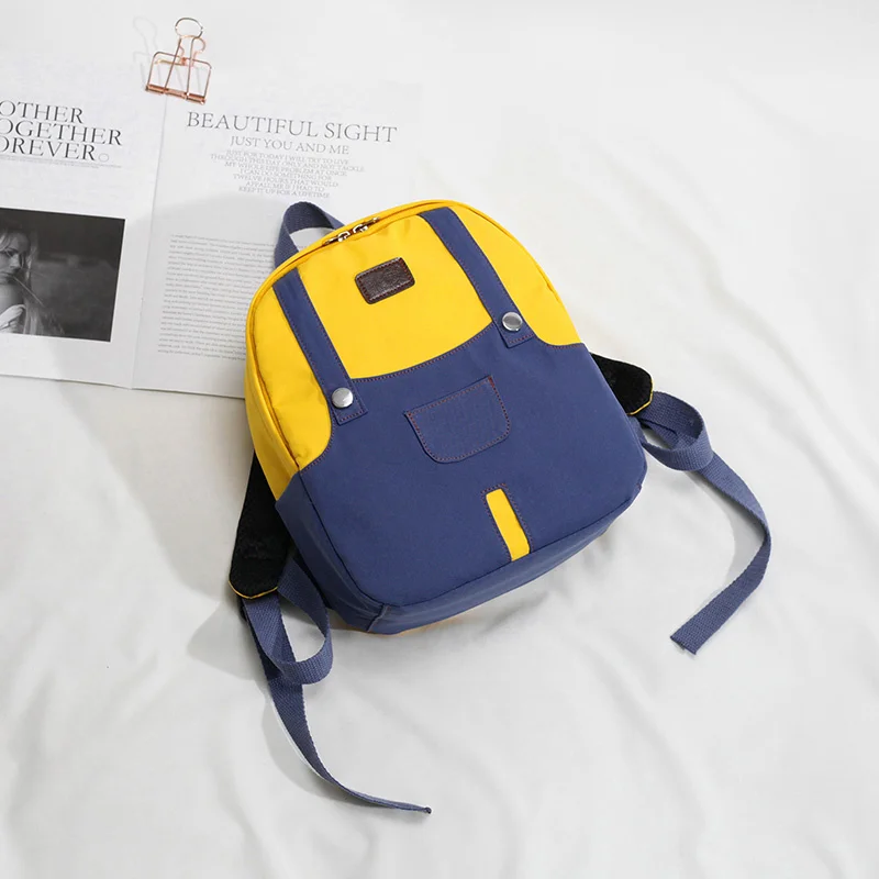

Korean Cute Little Yellow Man Schoolbag Female Small Waterproof Backpack Ulzzang Students Schoolbag For Teenage Girl Mochila