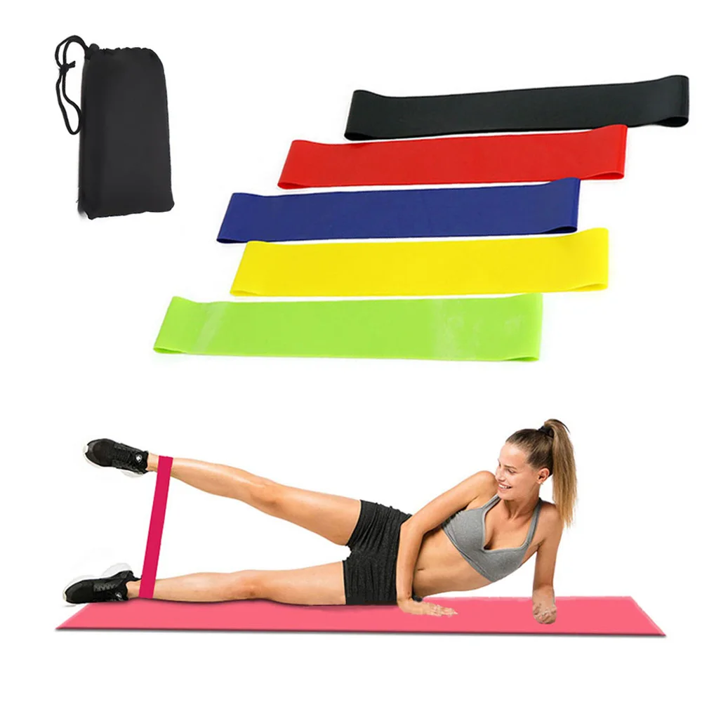 5 Colors Yoga Resistance Bands For Fitness Pilates Sport Gym Home Training Fitness Gum Bodybuilding Crossfit Training Equipment