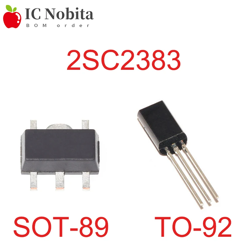 

100PCS 2SC2383-Y TO-92 2SC2383 TO92 SOT89 C2383 SOT-89 звуковой транзистор (NPN) SMD Chip IC New