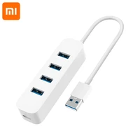 xiaomi usb3 0 hub 4 ports with stand by power supply interface usb hub extender extension connector adapter for tablet computer