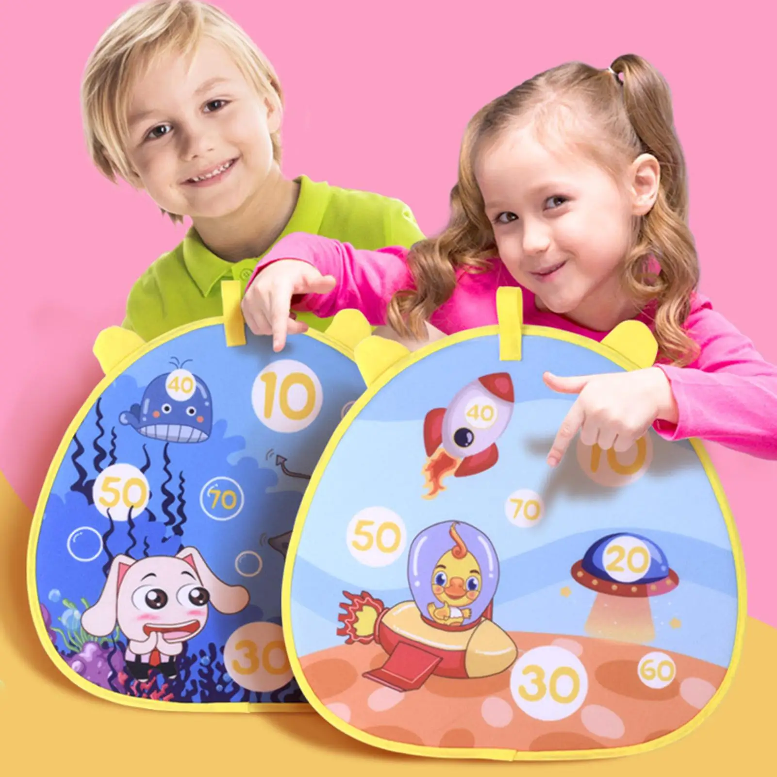 

Sticky Balls Target Dart Board Set Parent Child Game Interactive Toy Kids Gift