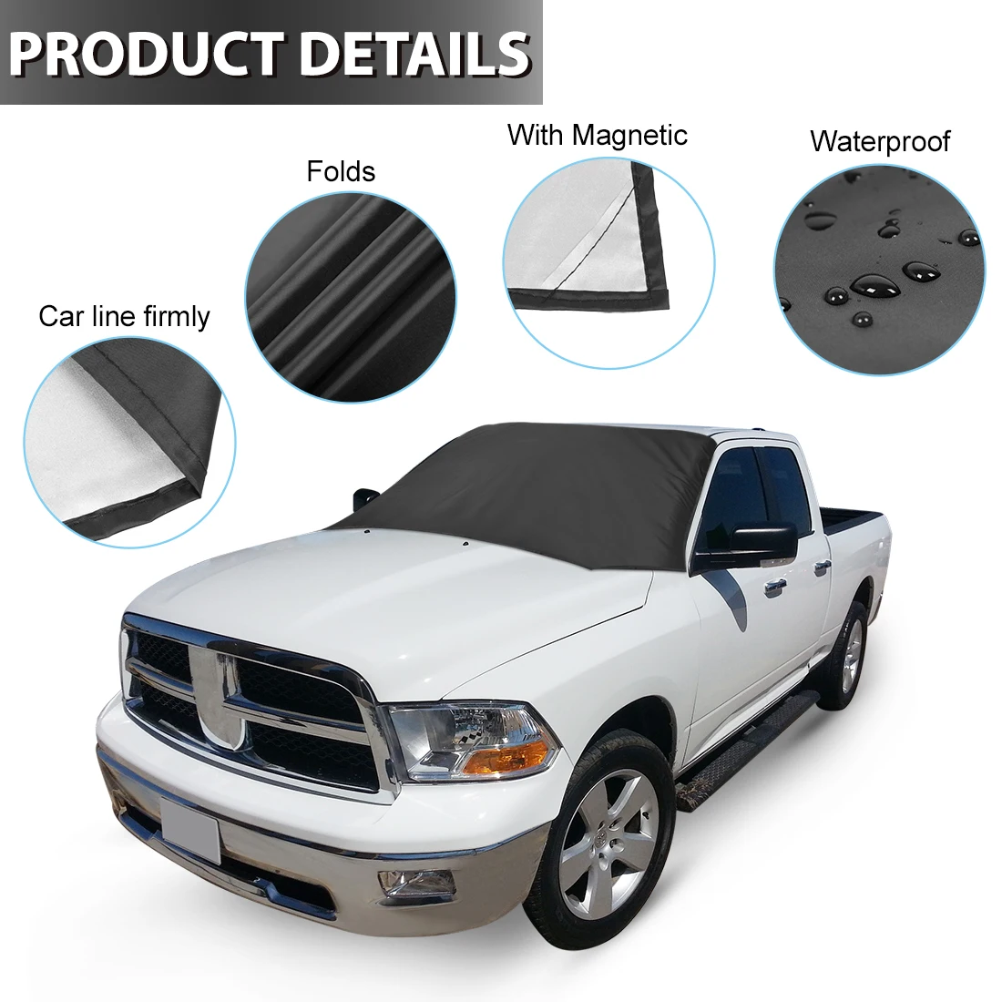 X Autohaux магнитный автомобильный чехол на лобовое стекло Защита от снежного мороза