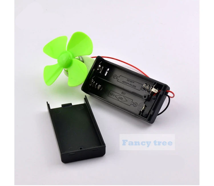

DIY Small hand-held electric fan physics Science Elementary Education Toys for Kids Homemade School Manual Invention Assembled