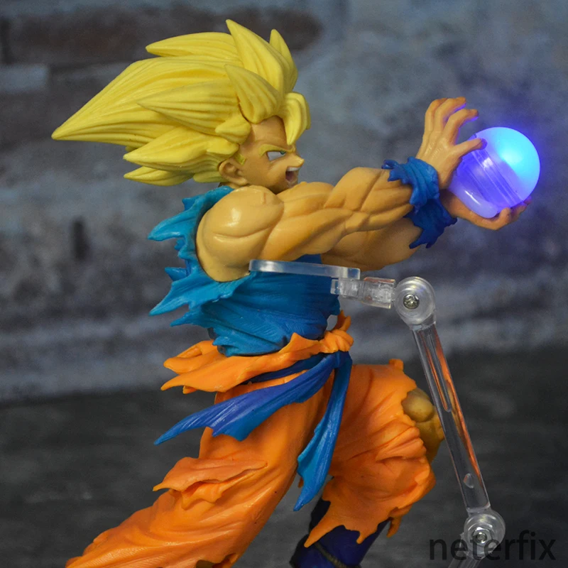 Супер Saiyan 2 Сон Гоку модель Dragon Ball Z Budokai Аниме Коллекция экшн 21 см фигурка ПВХ