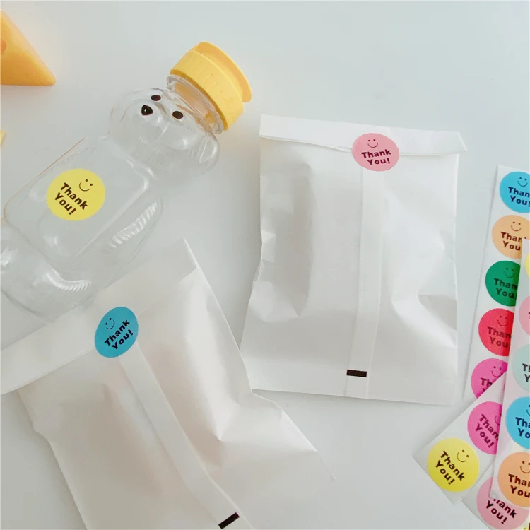 

Emijo Label Stickers baking sticker thank You Sticker with smile Scrapbooking Packaging Stationery kandy Sticker