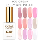 RS лак для ногтей 15 мл гель лак для ногтей 12 цветов Набор для дизайна ногтей Полупостоянный замачиваемый Светодиодный УФ Гель-лак для ногтей изящный Маникюр гель лак