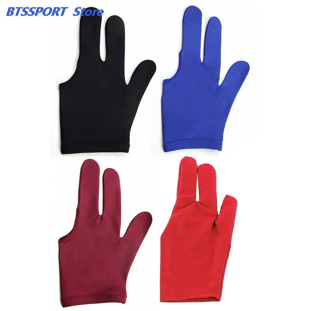 1 шт. спандекс кий для снукера бильярда перчатка бассейн левая рука открыть три