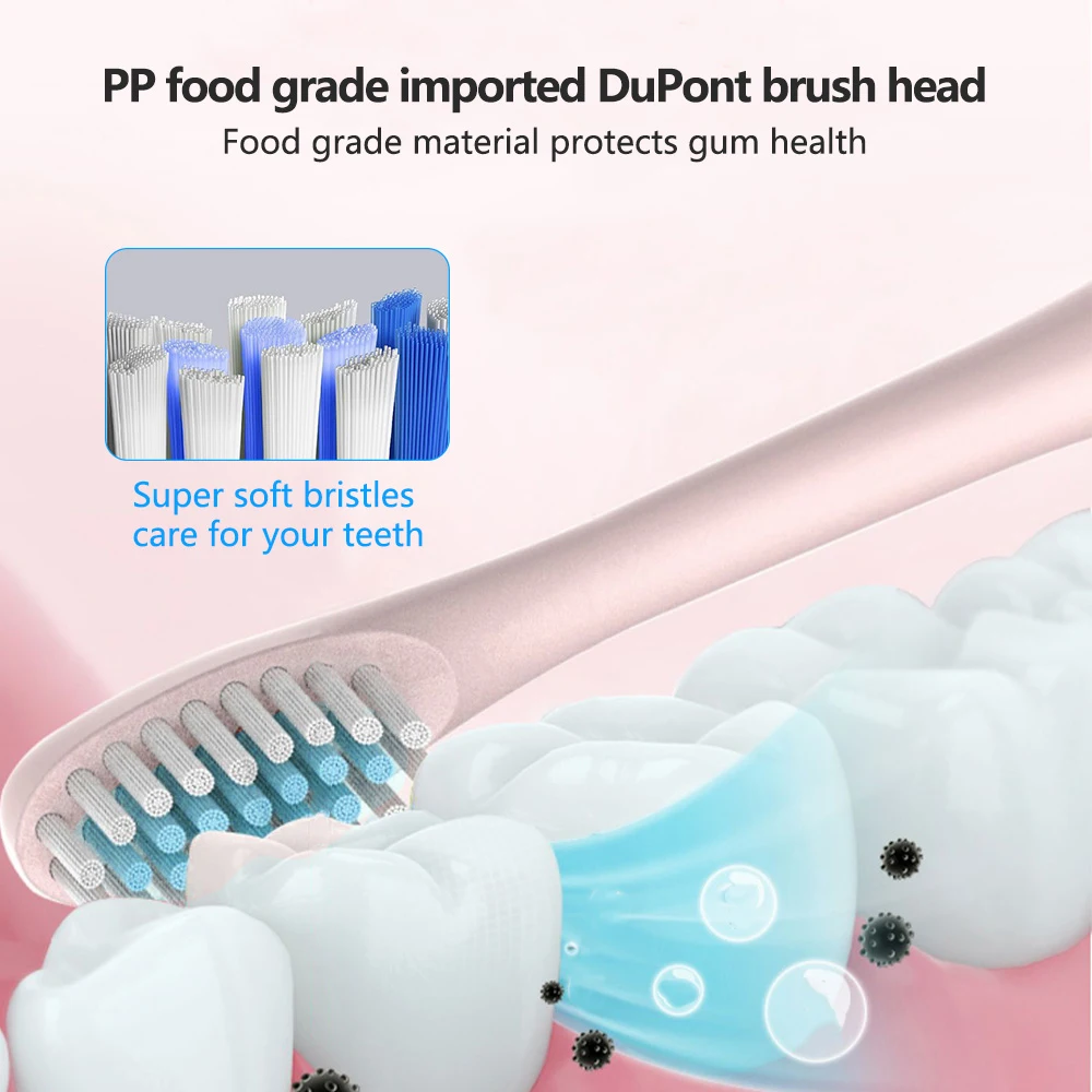 

Electric Toothbrush USB Rechargeable Tooth Powerful Ultrasonic Sonic Brush Adult Electronic Washable Whitening Relax Teeth Brush