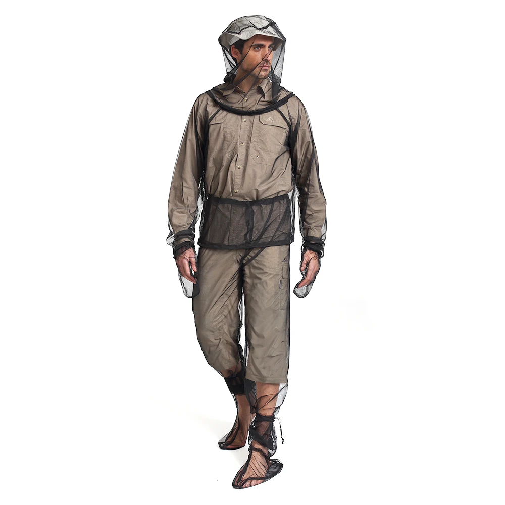 Lightweight Summer Bug Wear Mosquito Suit Jacket Mitts Pants Socks With Ultra-fine Mesh Hiking Camping Bee feeding