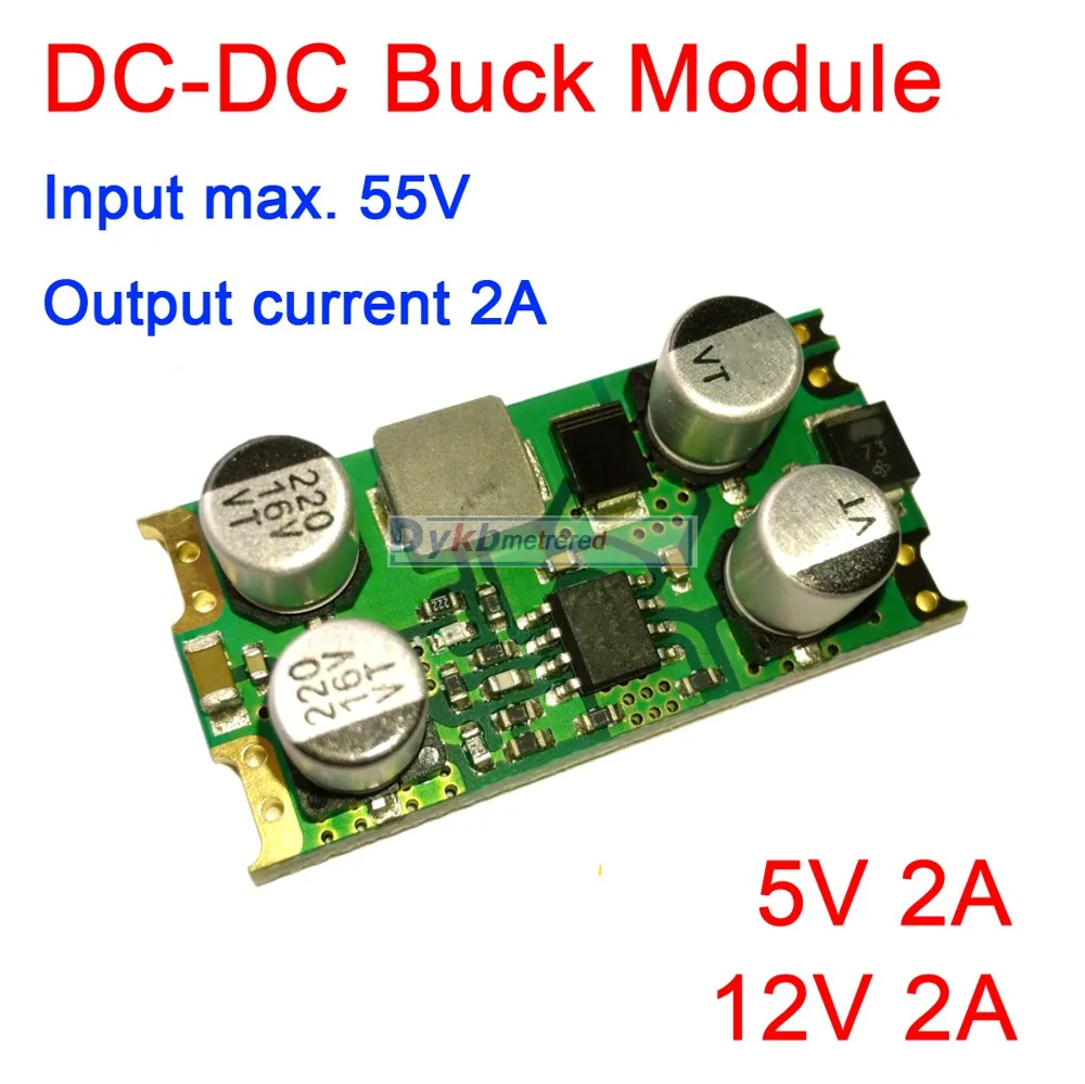 DC-DC Buck Converter module High voltage 5V-55V 48V 36V 24V 12V TO 5V 12V 2A step-down voltage Regulator car Power LED Indicator
DC-DC Buck Converter module High voltage 5V-55V 48V 36V 24V 12V TO 5V 12V 2A step-down voltage Regulator car Power LED Indicator