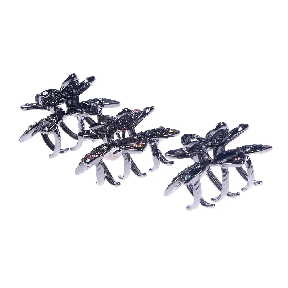 Заколки для волос с маленькими цветами женские металлические заколки