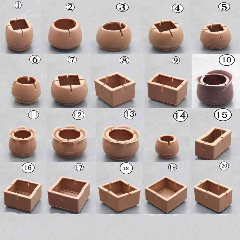 16/8/4 шт. Мебельные чашки покрывает протекторы ПВХ ножки типы ног стол Шкаф стул