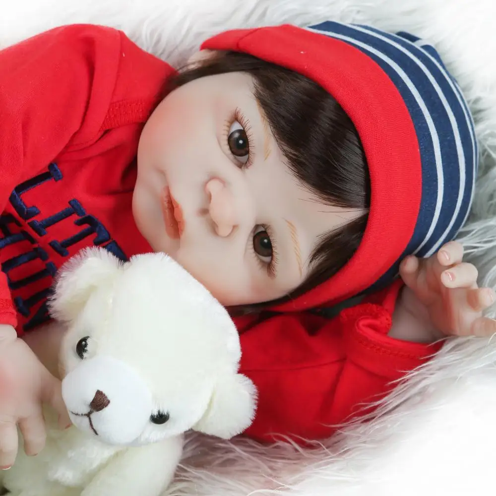 

NPK New Arrival Reborn Baby Dolls 23Inch Fashion Full Silicone Vinyl Bebes Reborn Realistic Princess Baby Toy Kids Gifts