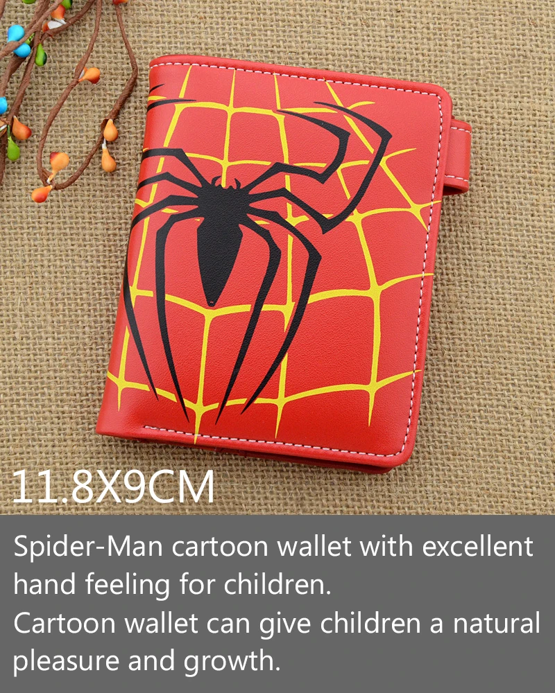 2019 новый детский бумажник Мстители Человек паук с изображением персонажей из