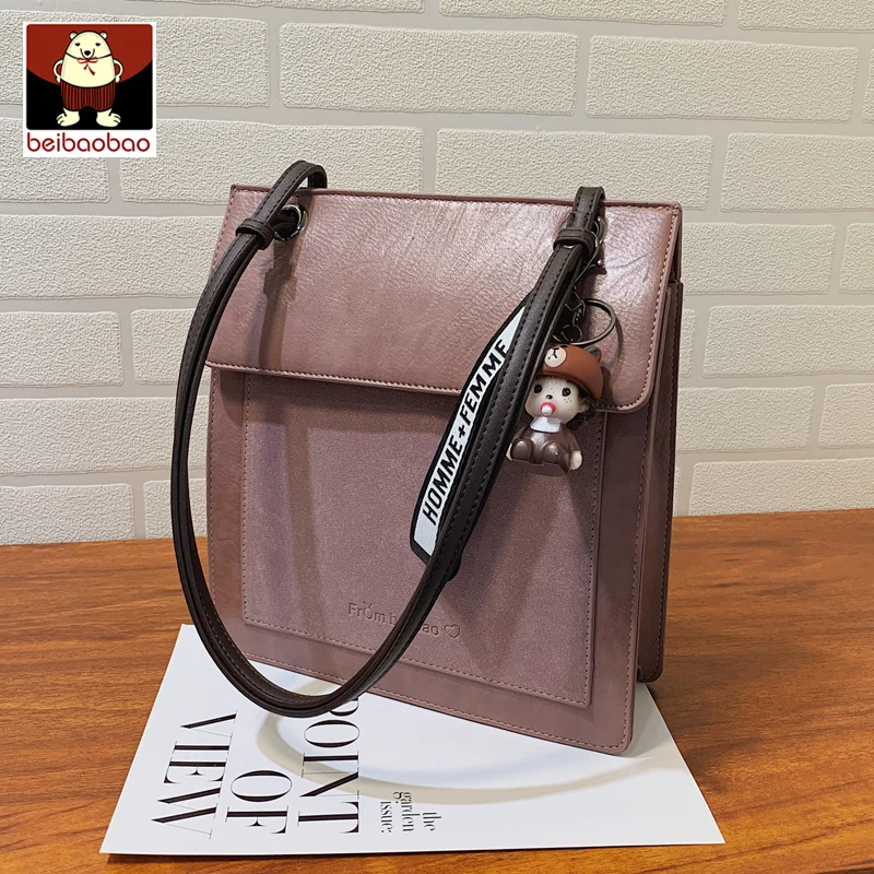 

Vertical Square Bag Vintage Women's Handbags Luxury Pu Leather Crossbody Bags For Women's Bag Ladies 2021 Design Women Shoulder