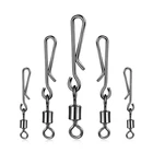 50 шт. рыболовный соединитель подшипник вращающийся Вертлюг застежка из нержавеющей стали подвесное кольцо Блокировка застежка для рыболовных крючков рыболовные снасти