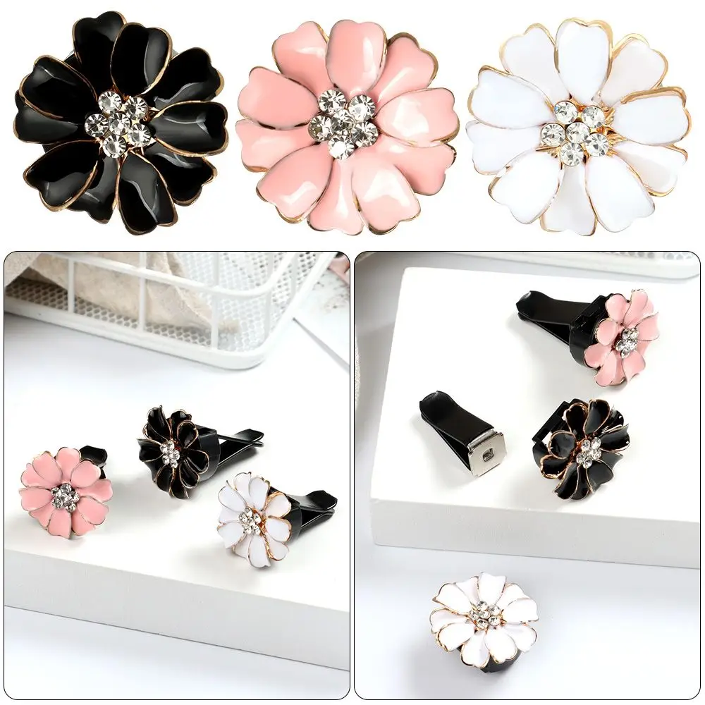 Автомобильные аксессуары модный новый женский зажим для машины с ромашкой милый