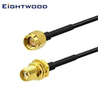 Eightwood Ham радиоантенный кабель 1 м SMA штекер-гнездо для Kenwood BaoFeng 'd xun Icom Yaesu Vertex Standard Horizon Marine VHF