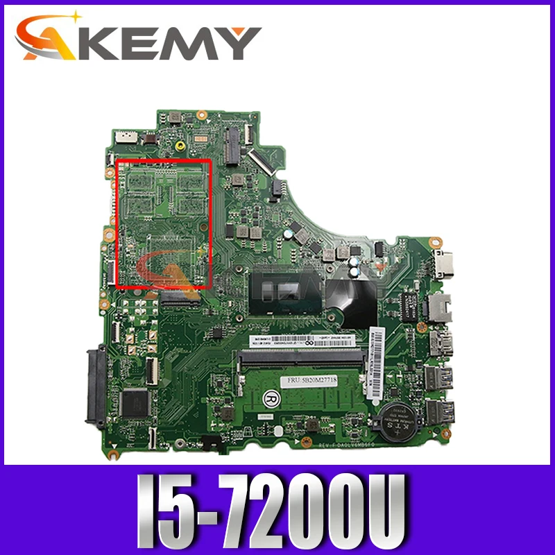 

Laptop motherboard For LENOVO Ideapad V310-15ISK V510-15IKB E52-80 I5-7200U Mainboard DA0LV6MB6F0 5B20M27718 SR2ZU