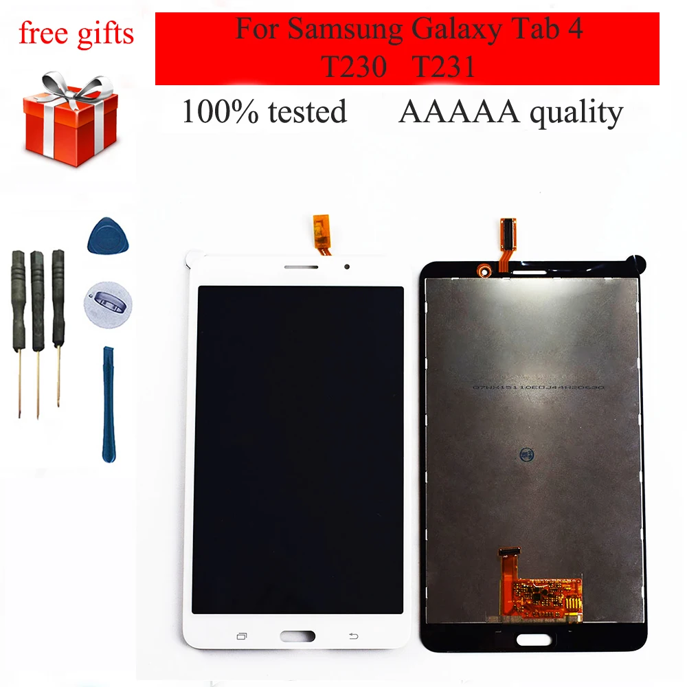 Для Samsung Galaxy Tab 4 7 0 T230 SM T231 полный сенсорный экран дигитайзер Сенсорная панель + ЖК