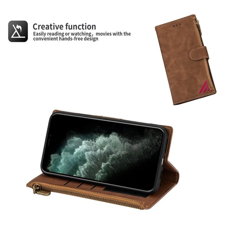 Комбинированный Магнитный флип-чехол для iPhone 11 Pro Max X XR XS 7 8 6 6s Plus SE2020 кожаный