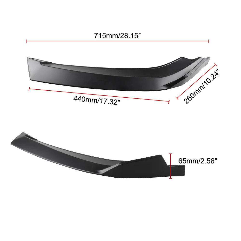 Автомобильный сплиттер для переднего бампера диффузор кузова спойлер на бампер