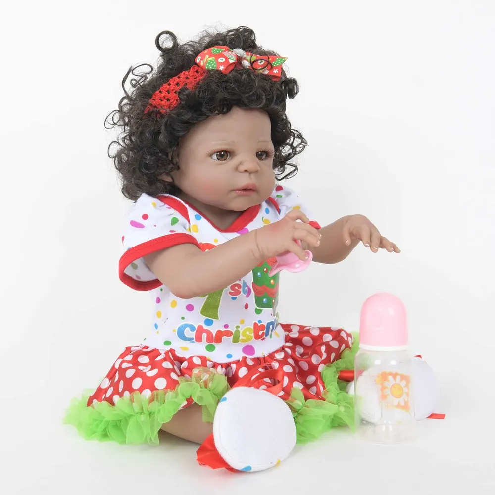 22 дюймов Новые реалистичные куклы Reborn прекрасный полный тела Силиконовые ручной