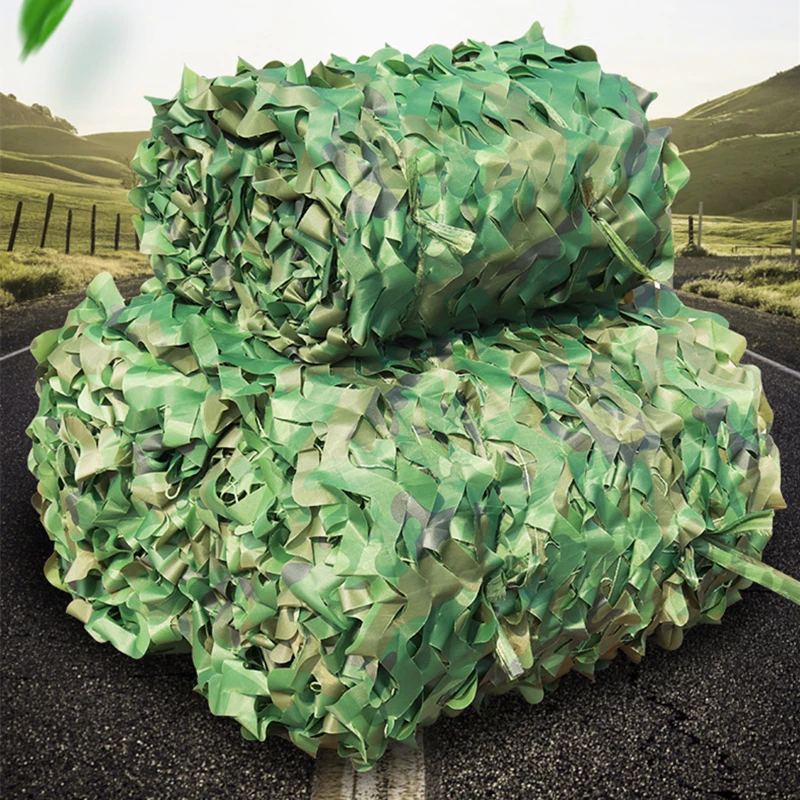 Походные камуфляжные сетки 4X6 м 3X5 3X4 лесной джунгли камуфляж Военная охота