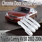 Для Toyota Camry XV30 2002  2006 2003 2004 2005 Стильные наклейки украшения хромированная Дверная ручка Крышка краска ремонт автомобильных аксессуаров