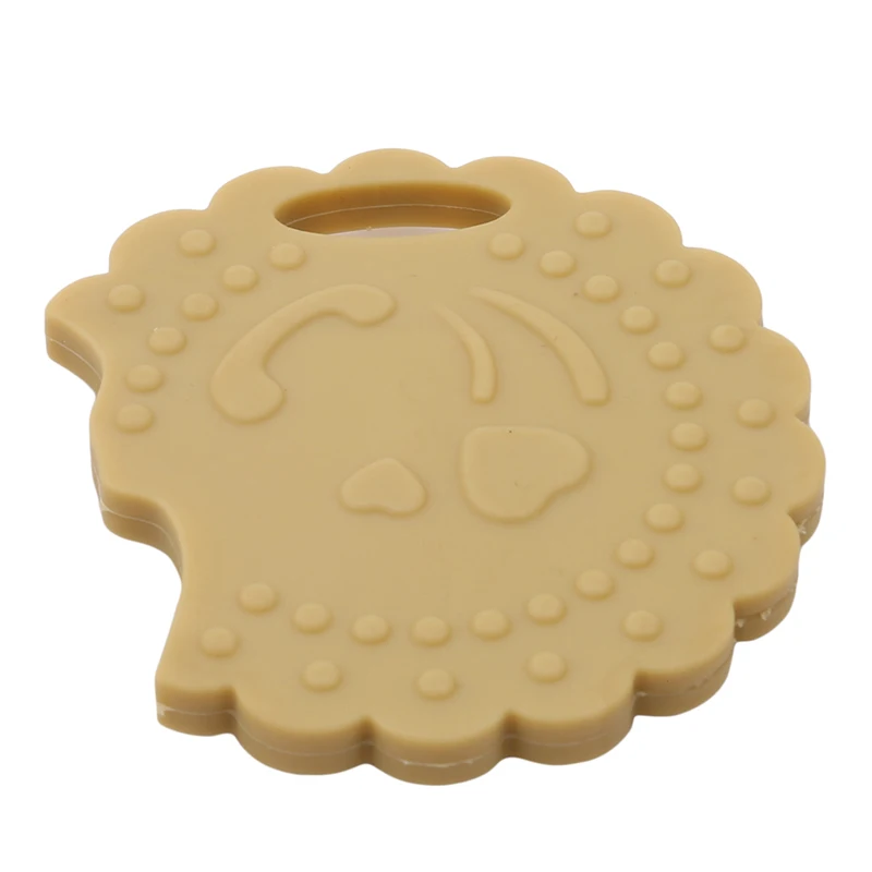 Пищевая силиконовая Прорезыватель бисквит резиновое детское кольцо для