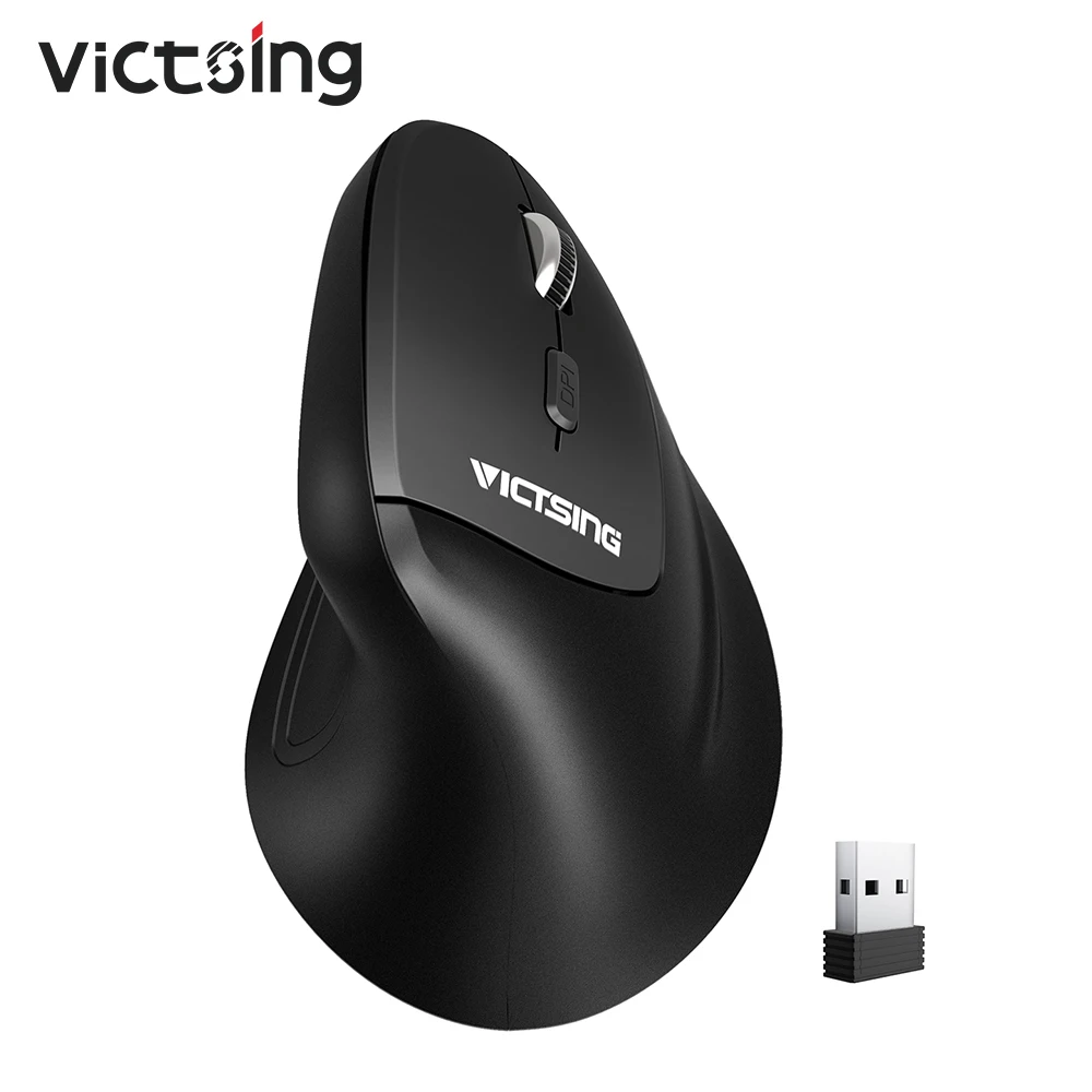 VicTsing беспроводная мышь Высокая точность USB оптическая игровая мышь правая рука эргономичная Вертикальная мышь для ПК/рабочего стола/ноутбука/Mac
