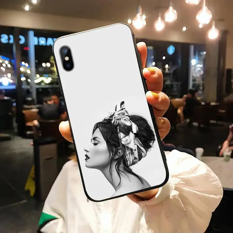 

Demi Lovato American pop singer high quality luxury shell Phone Case for iPhone 11 12 pro XS MAX 8 7 6 6S Plus X 5S SE 2020 XR
