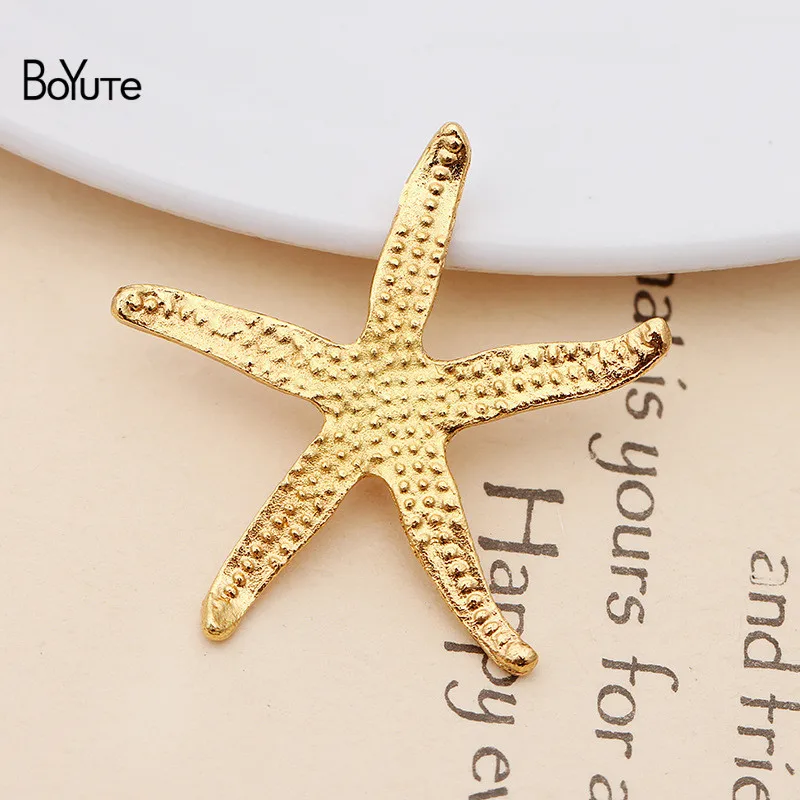 Gold-30MM BoYuTe(20 Pieces/Lot) Metal Alloy 40*34MM Maple Leaf Materials Vintage Hand Made Diy Jewelry Accessories Wholesale - Цвет: Gold-30MM